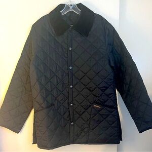 NEVER WORN! MENS BARBOUR LIDDESDALE BLACK WINTER LIGHTWEIGHT QUILTED JACKET.